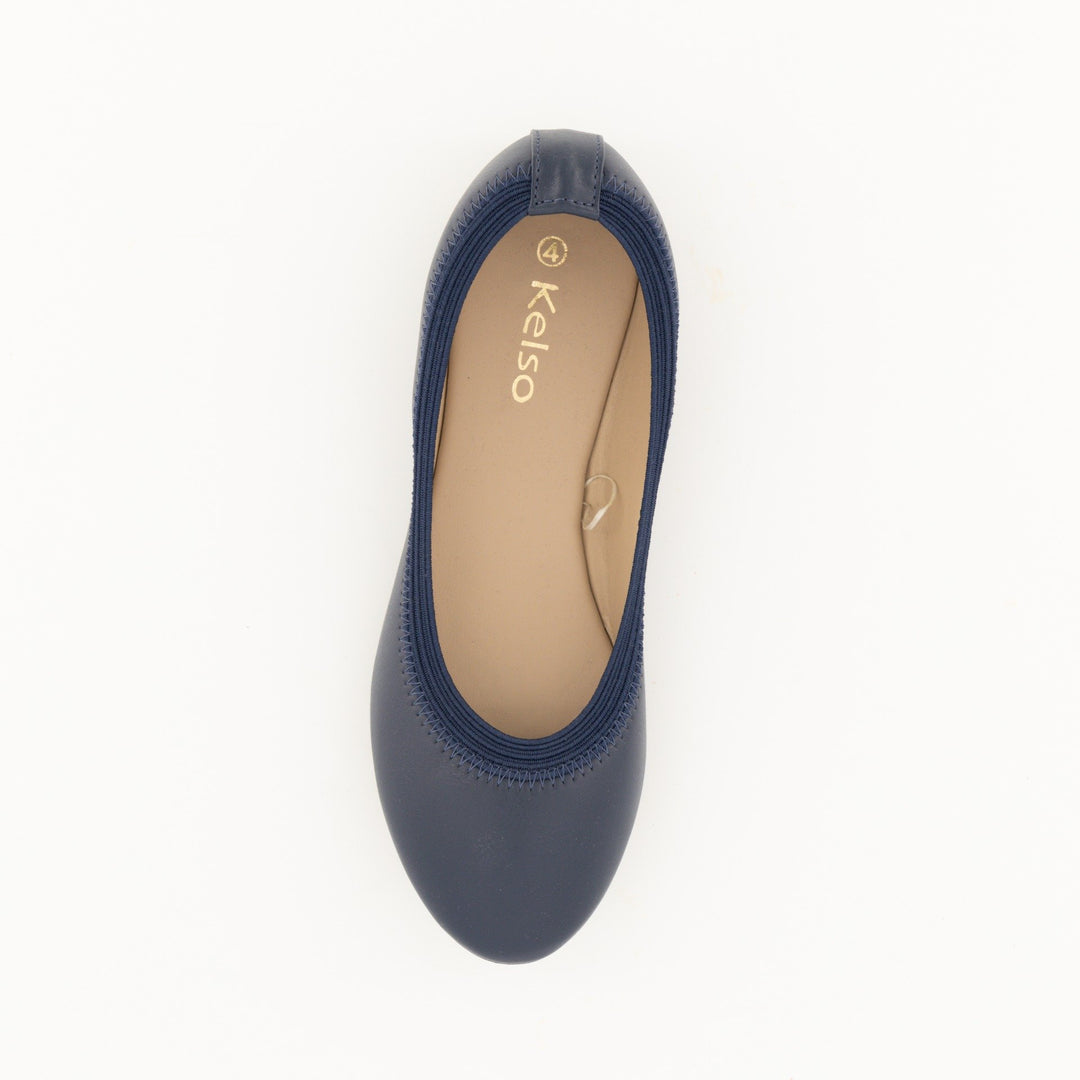 Ladies-Stretch Elastic Pump - Navy