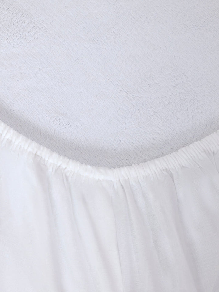 200TC Extra Length Fitted Sheet - White