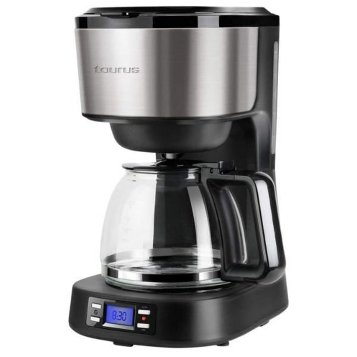 Taurus Coffee Maker With Stainless Steel Wrap Digital Black 1.2L 900W "Verona Legend"