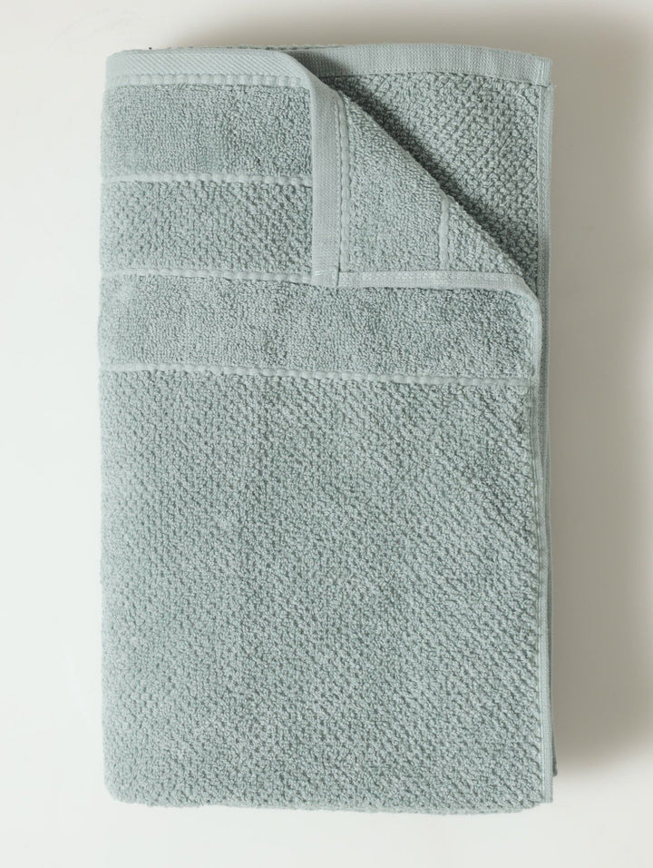 Premium Textured Bath Towels - Duck Egg