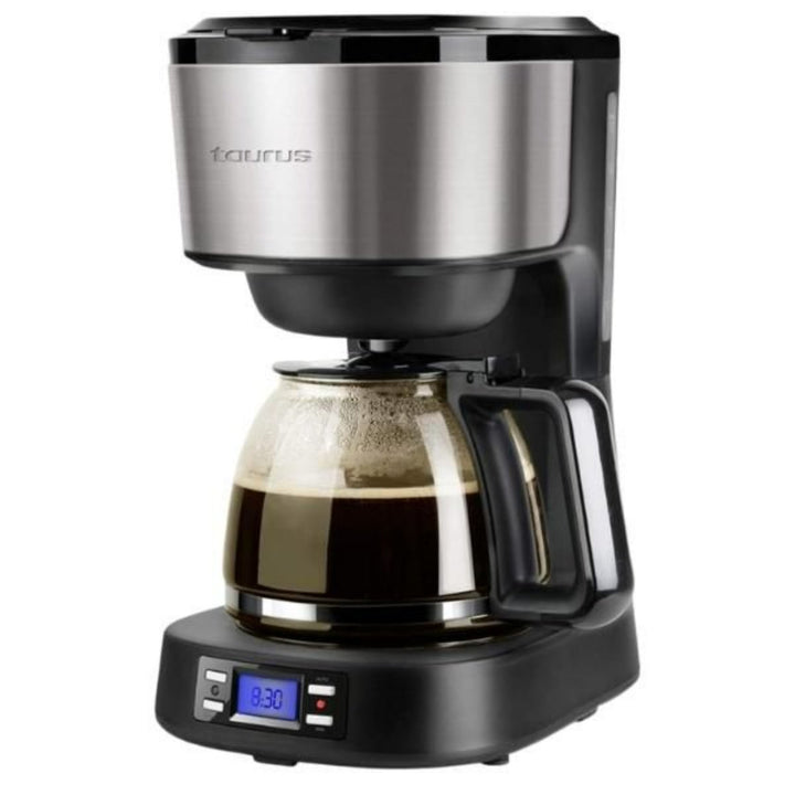 Taurus Coffee Maker With Stainless Steel Wrap Digital Black 1.2L 900W "Verona Legend"