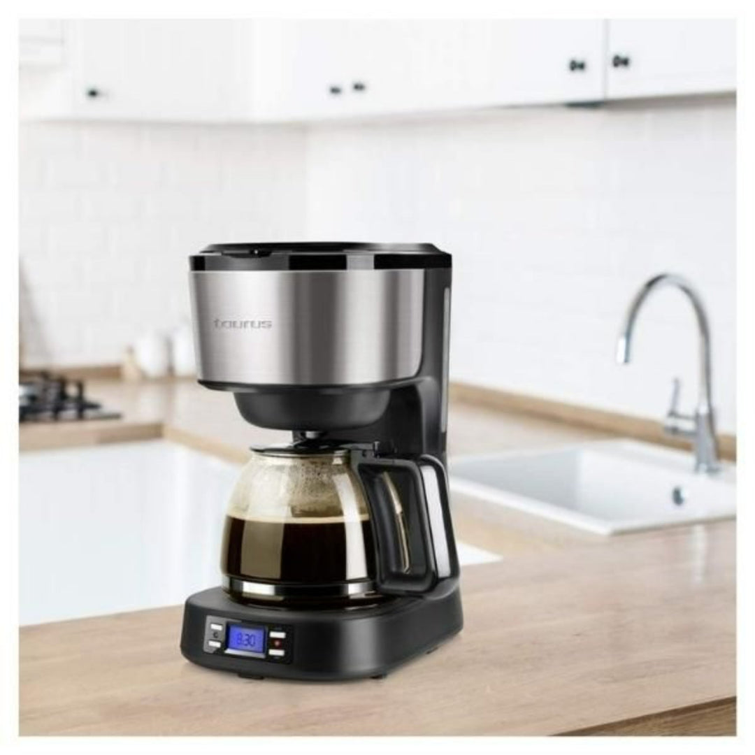 Taurus Coffee Maker With Stainless Steel Wrap Digital Black 1.2L 900W "Verona Legend"