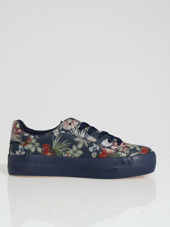 Soft Fordon Floral Mono Sneaker - Navy