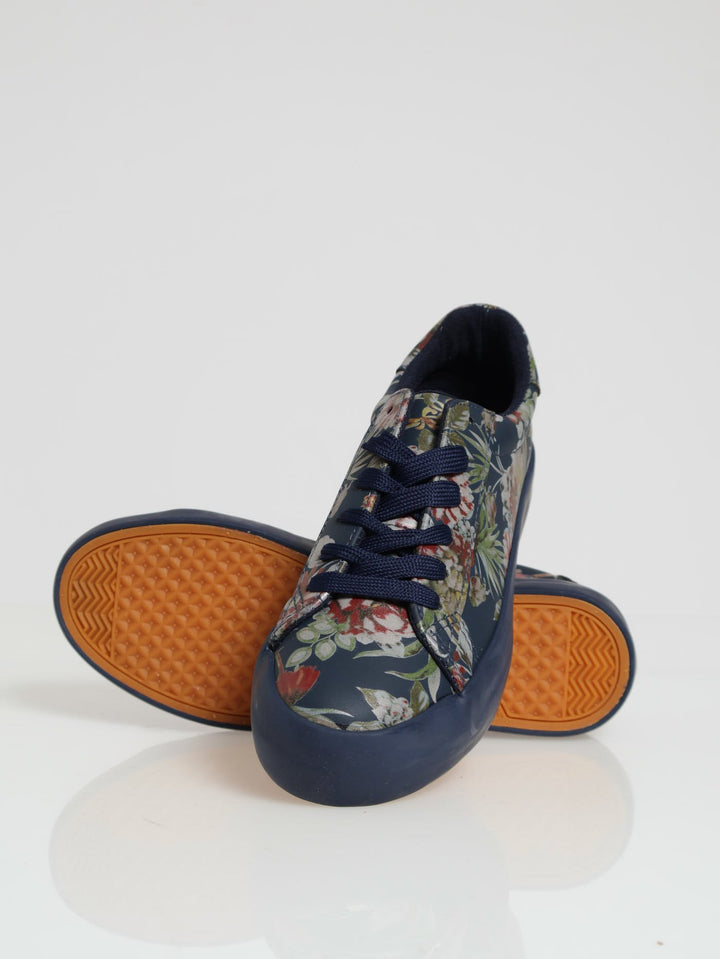 Soft Fordon Floral Mono Sneaker - Navy