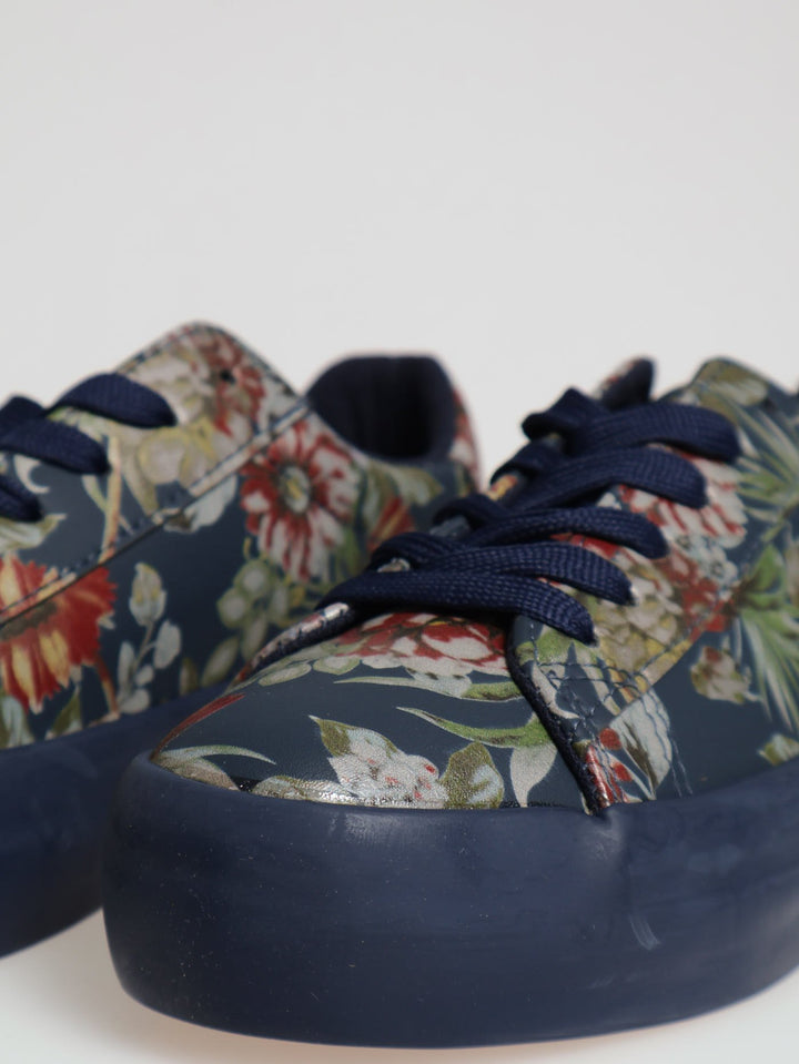 Soft Fordon Floral Mono Sneaker - Navy
