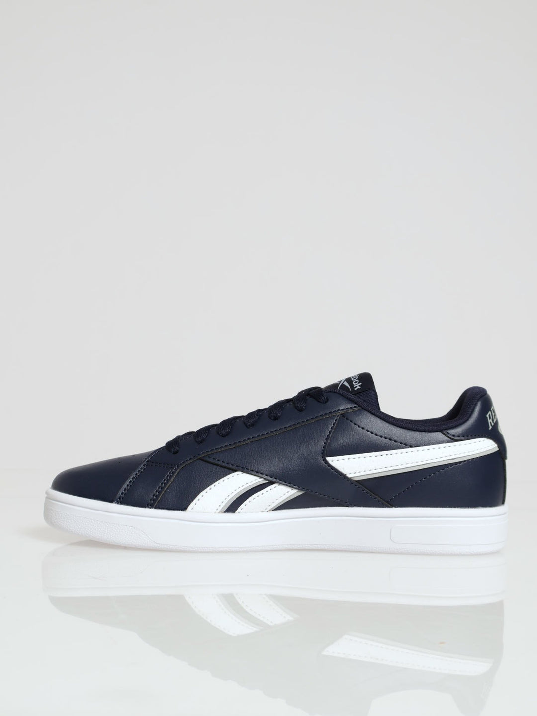 Court Retro Closed Toe Lace Up Sneaker - Navy/White