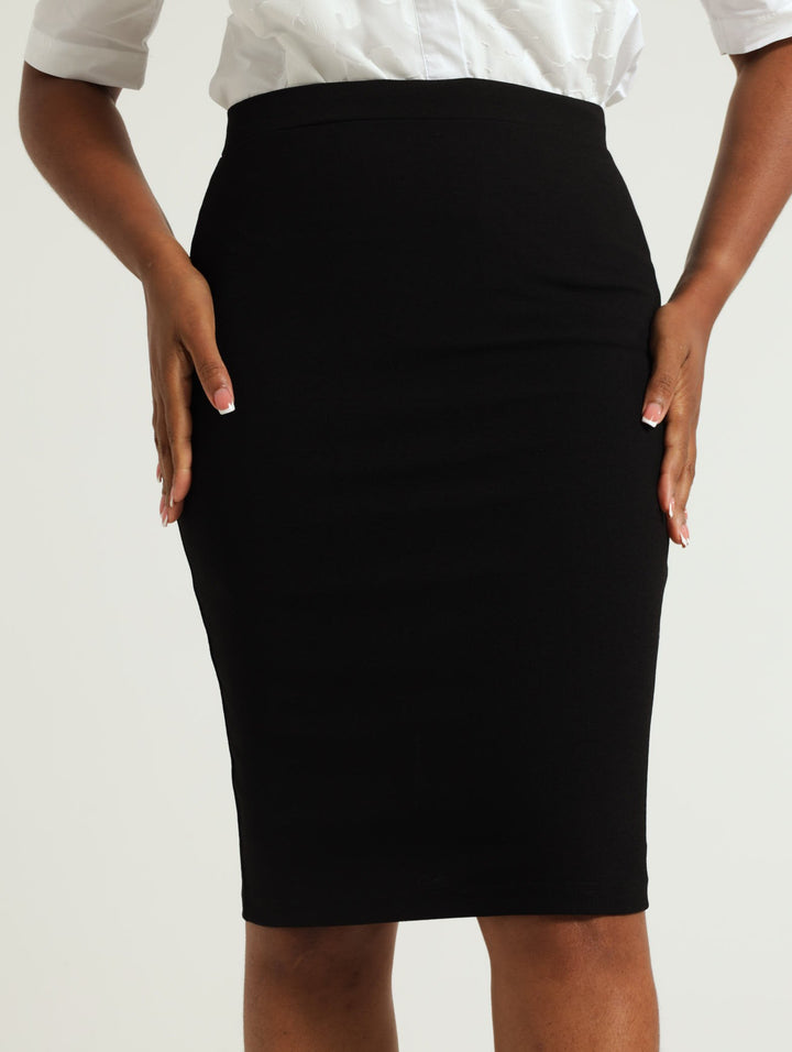 Basic Career Skirt - Black