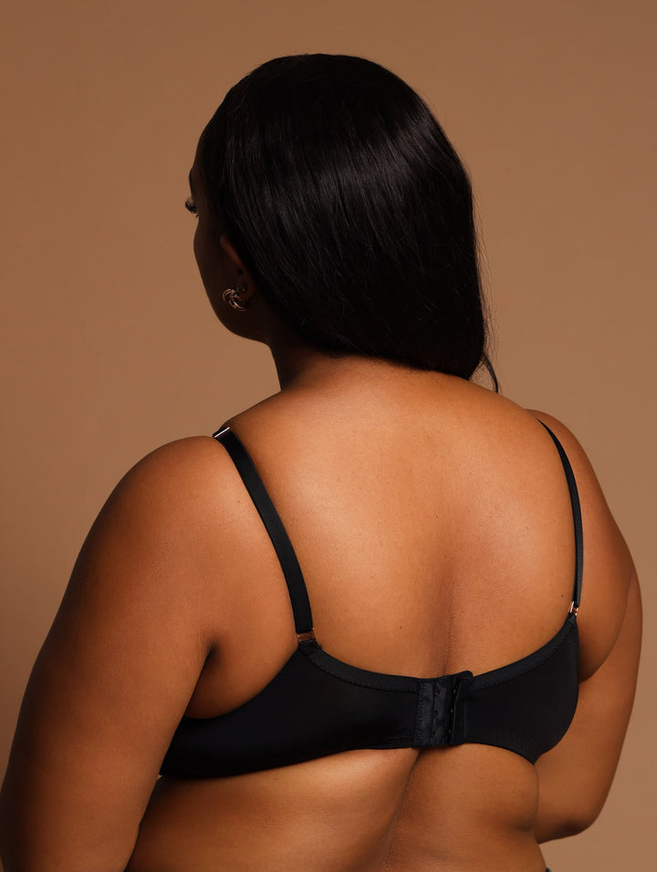 Soft Touch Minimiser Bra - Black