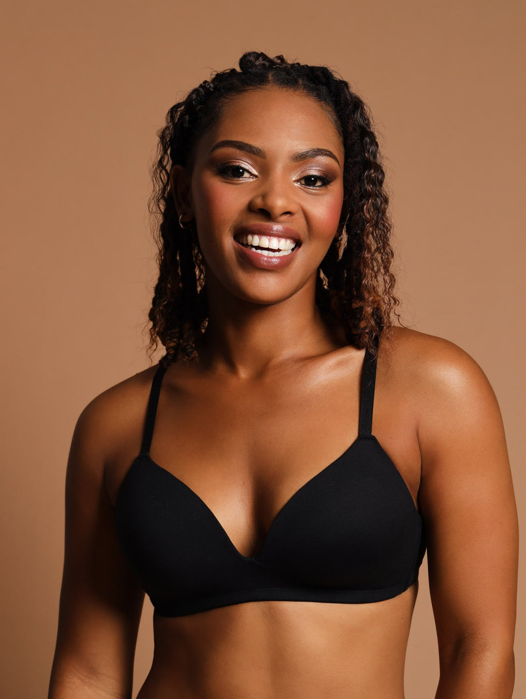 2 Pack Soft Touch Moulded Bra - Cocoa/Black