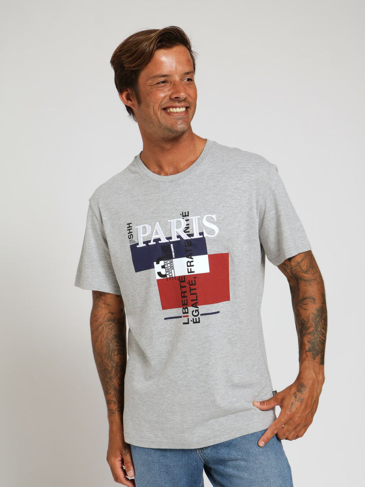 Paris Tee - Grey Melange