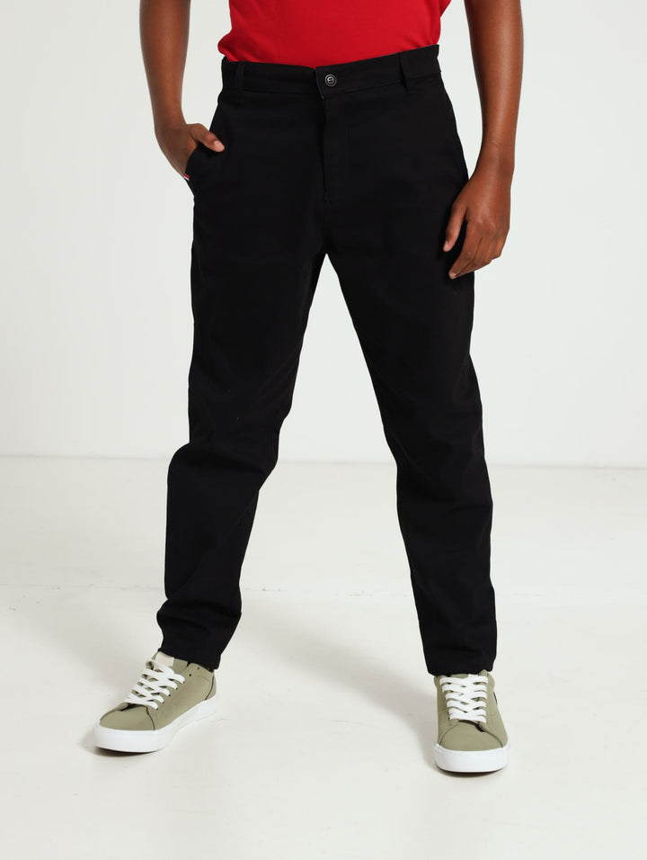 Boys Core Chino Pants - Black