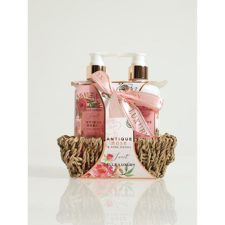 Belle Luxury Antique Rose Hand Wash Set