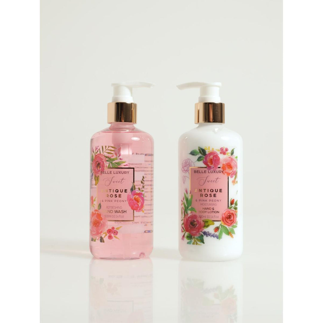 Belle Luxury Antique Rose Hand Wash Set