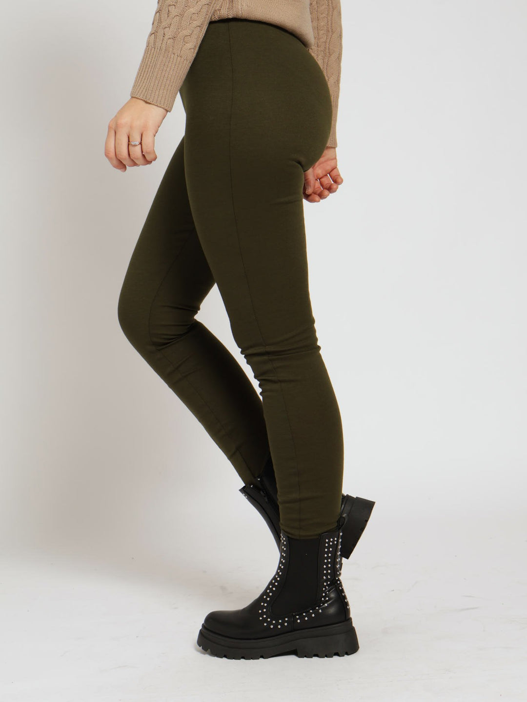 Ponte Leggings - Khaki