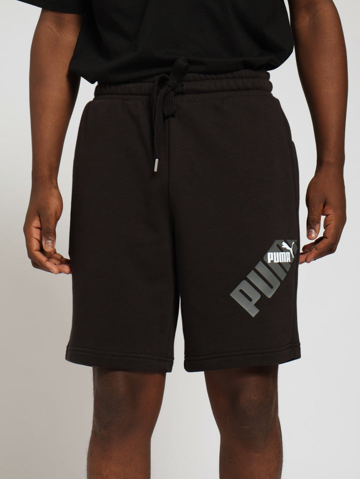 Power Graphic Shorts - Black