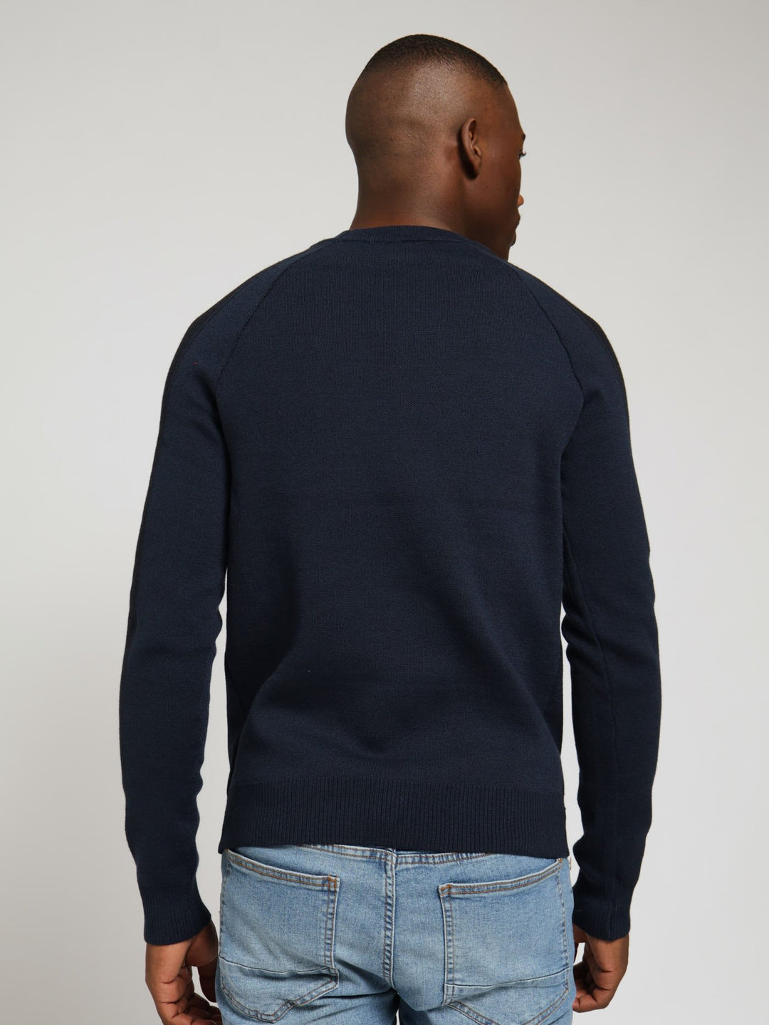 Long Sleeve Crew Pullover - Navy