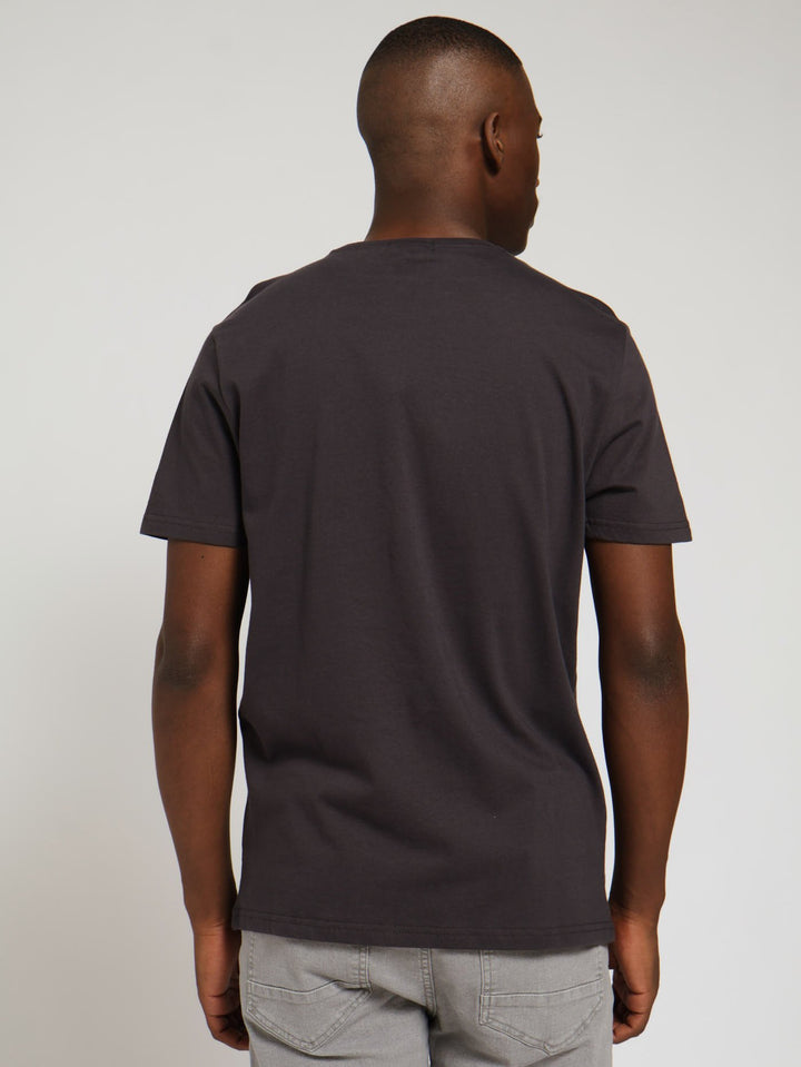 Dustin Logo Tee - Charcoal