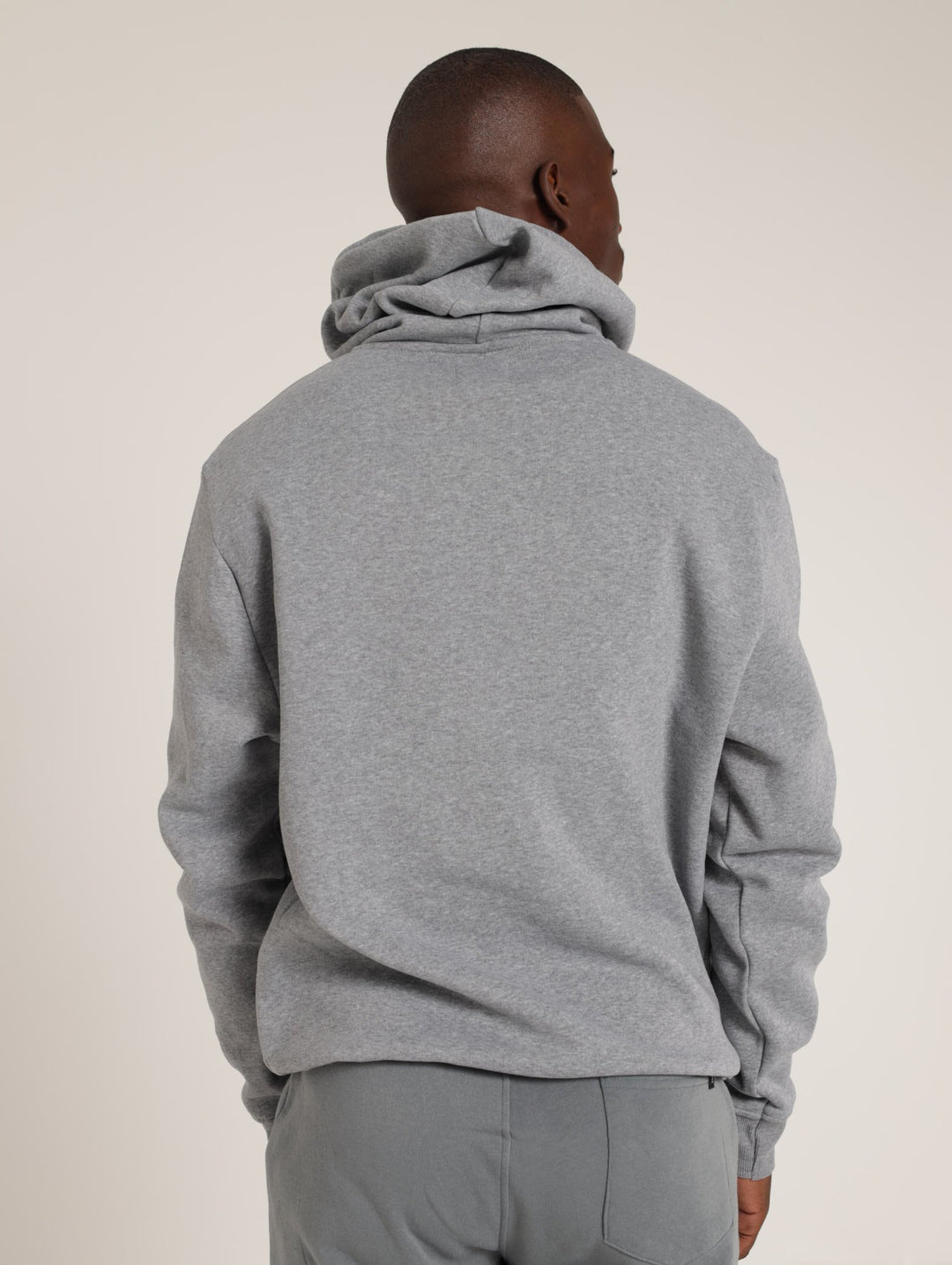 Plain Hoody - Grey Melange