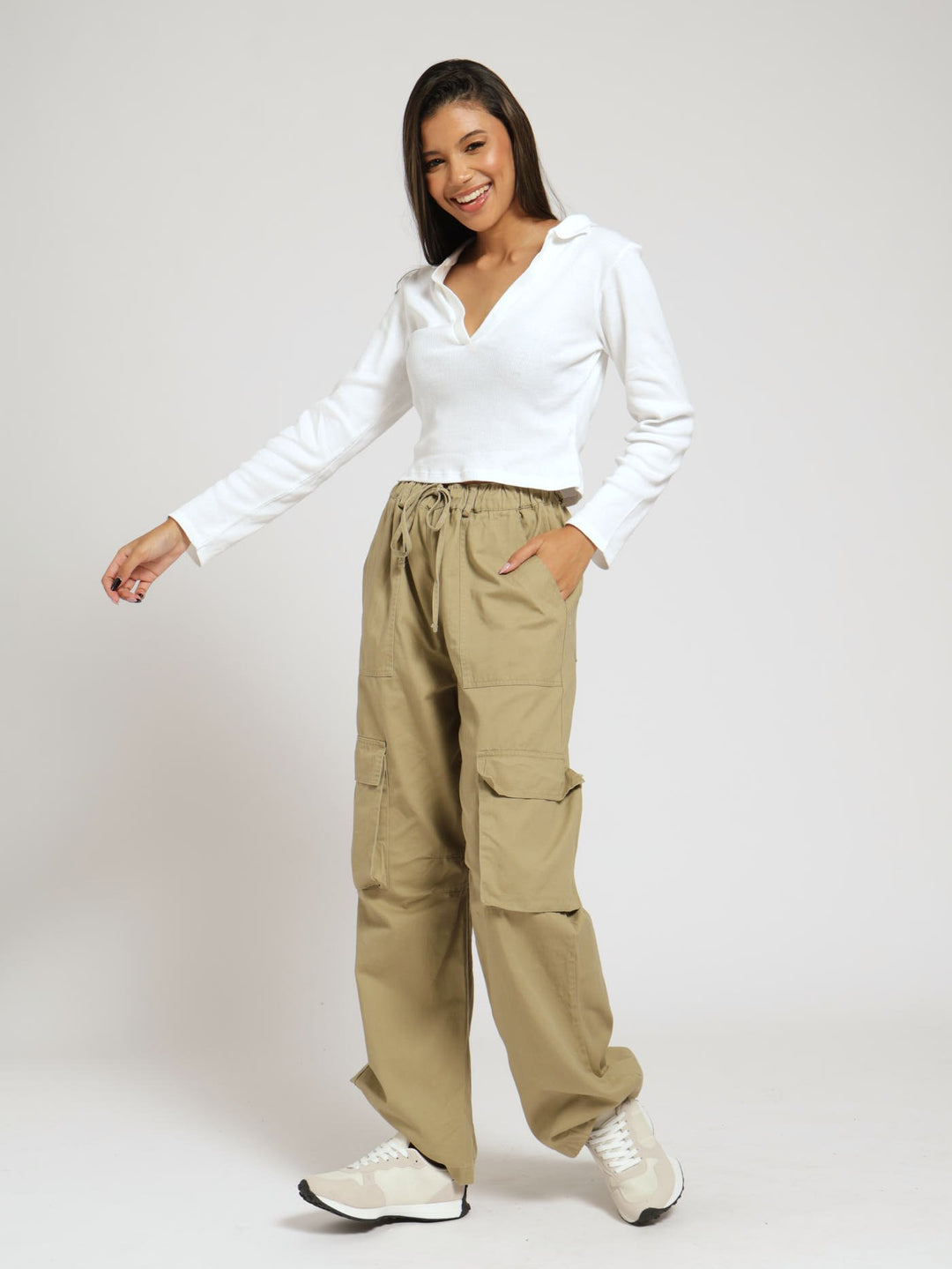 Cargo Utility Pants - Tan