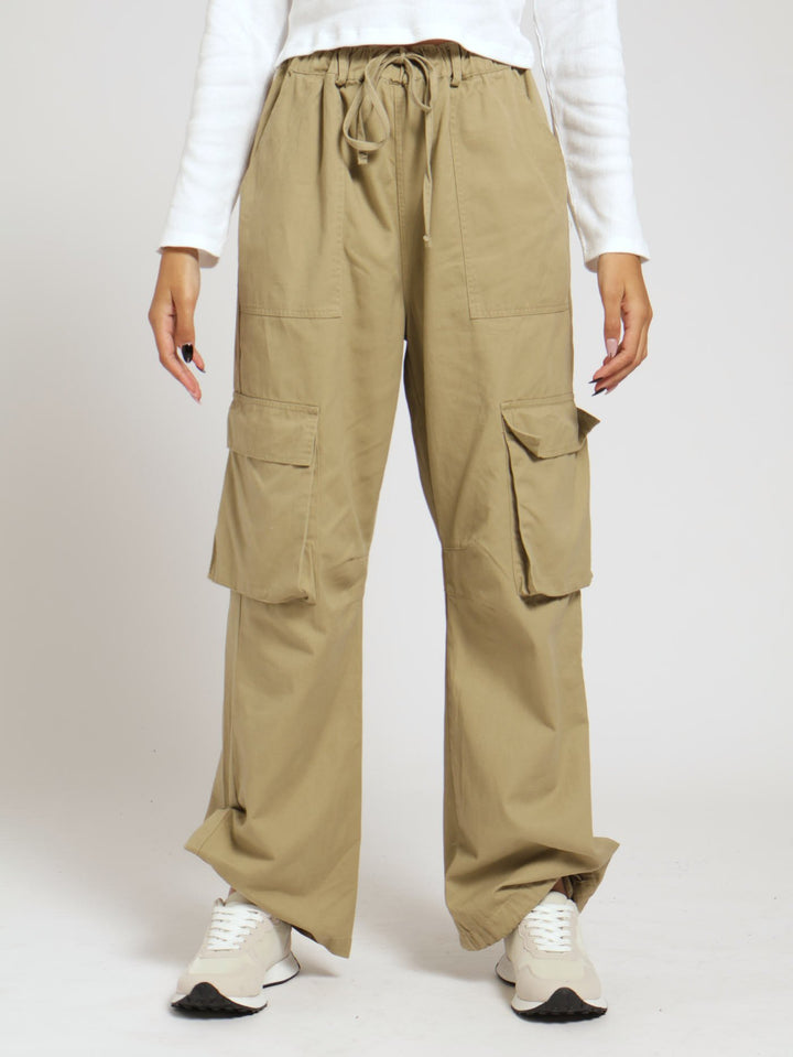 Cargo Utility Pants - Tan