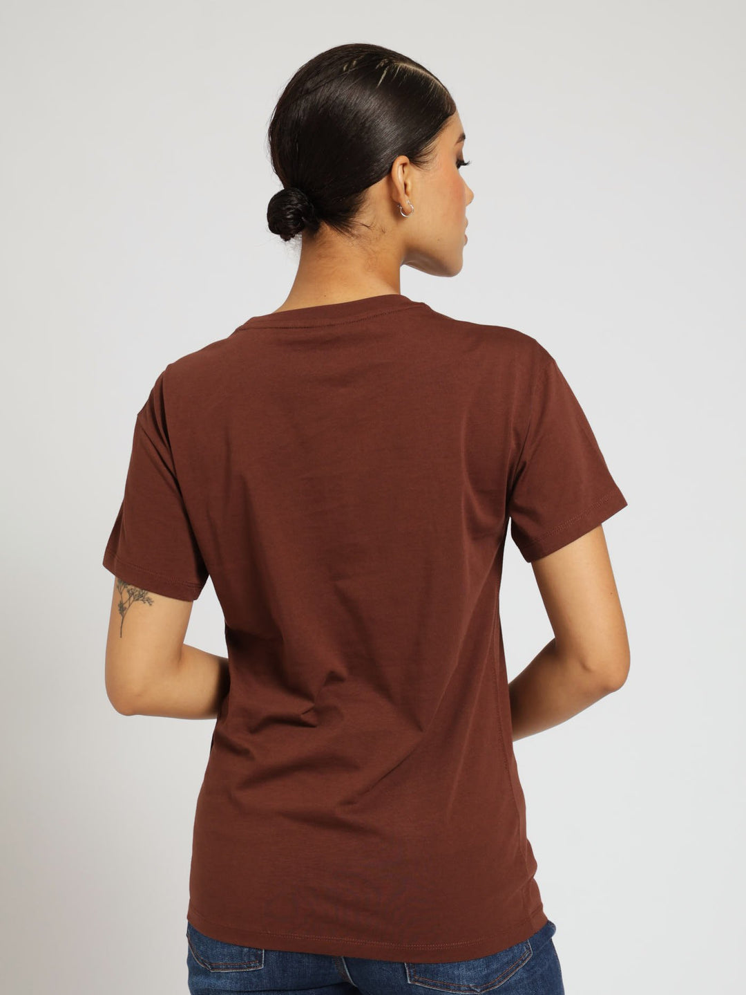 Willow Oversized Logo Tee - Brown