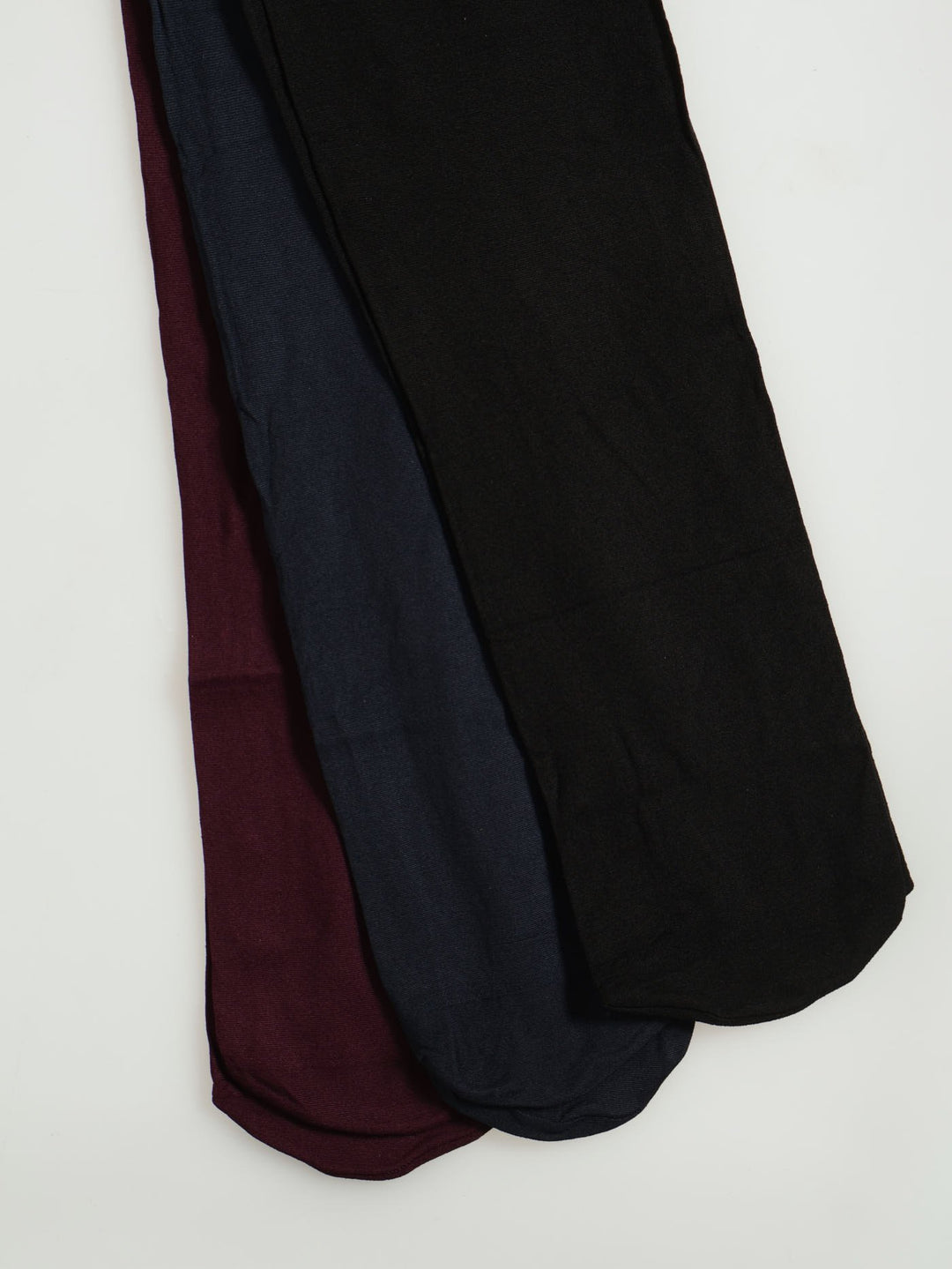 3 Pack Opaque Stockings - Navy/Burgundy/Black