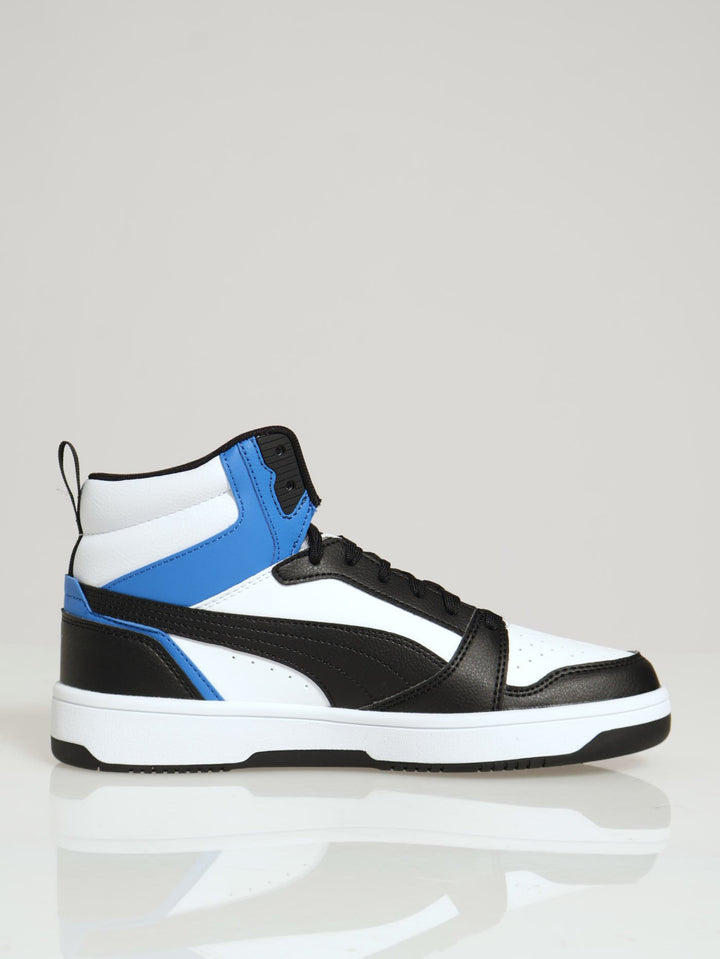 Rebound Hi Closed Toe Lace Up Sneaker - Black/Blue