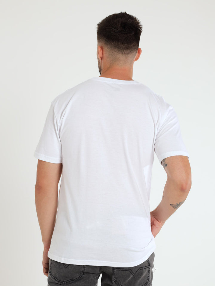 Number Plate Tee - White