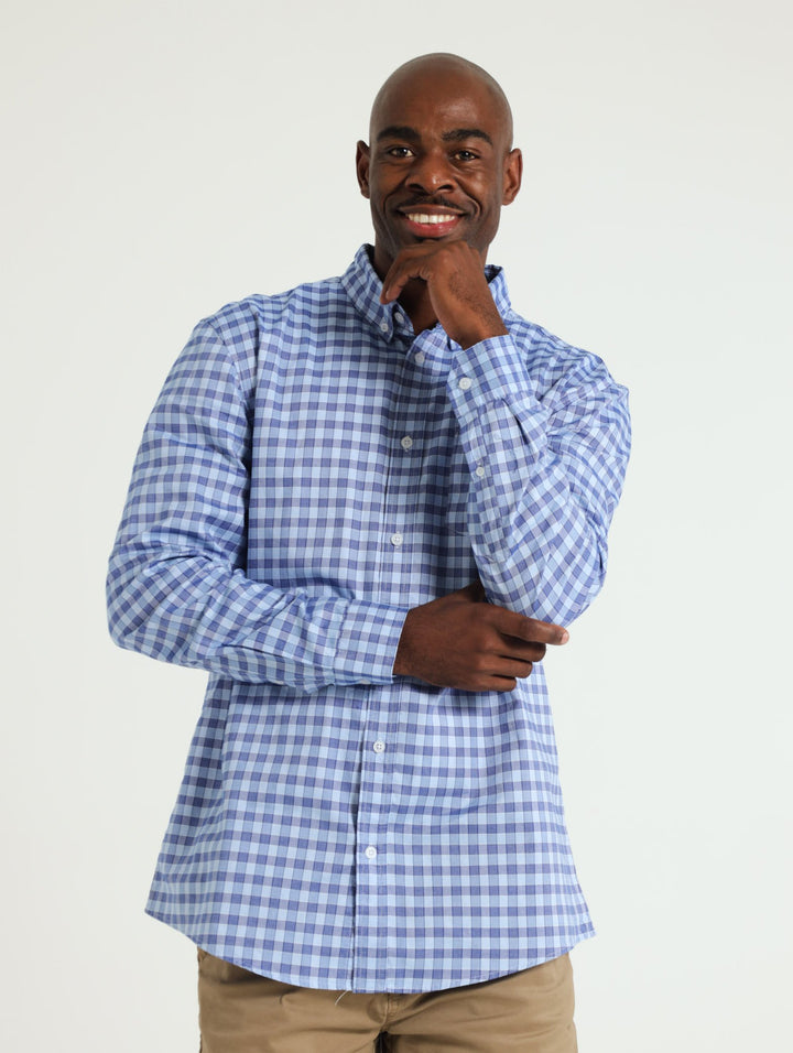 Medium Check Shirt - Blue