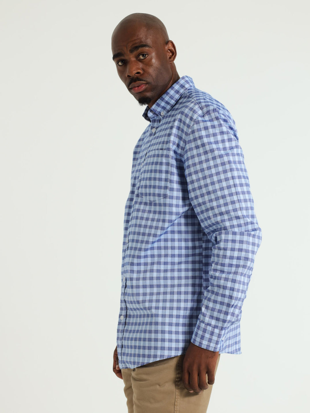 Medium Check Shirt - Blue