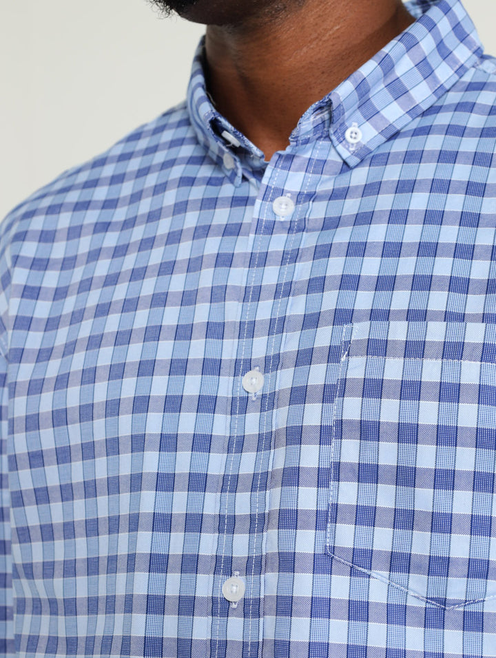 Medium Check Shirt - Blue