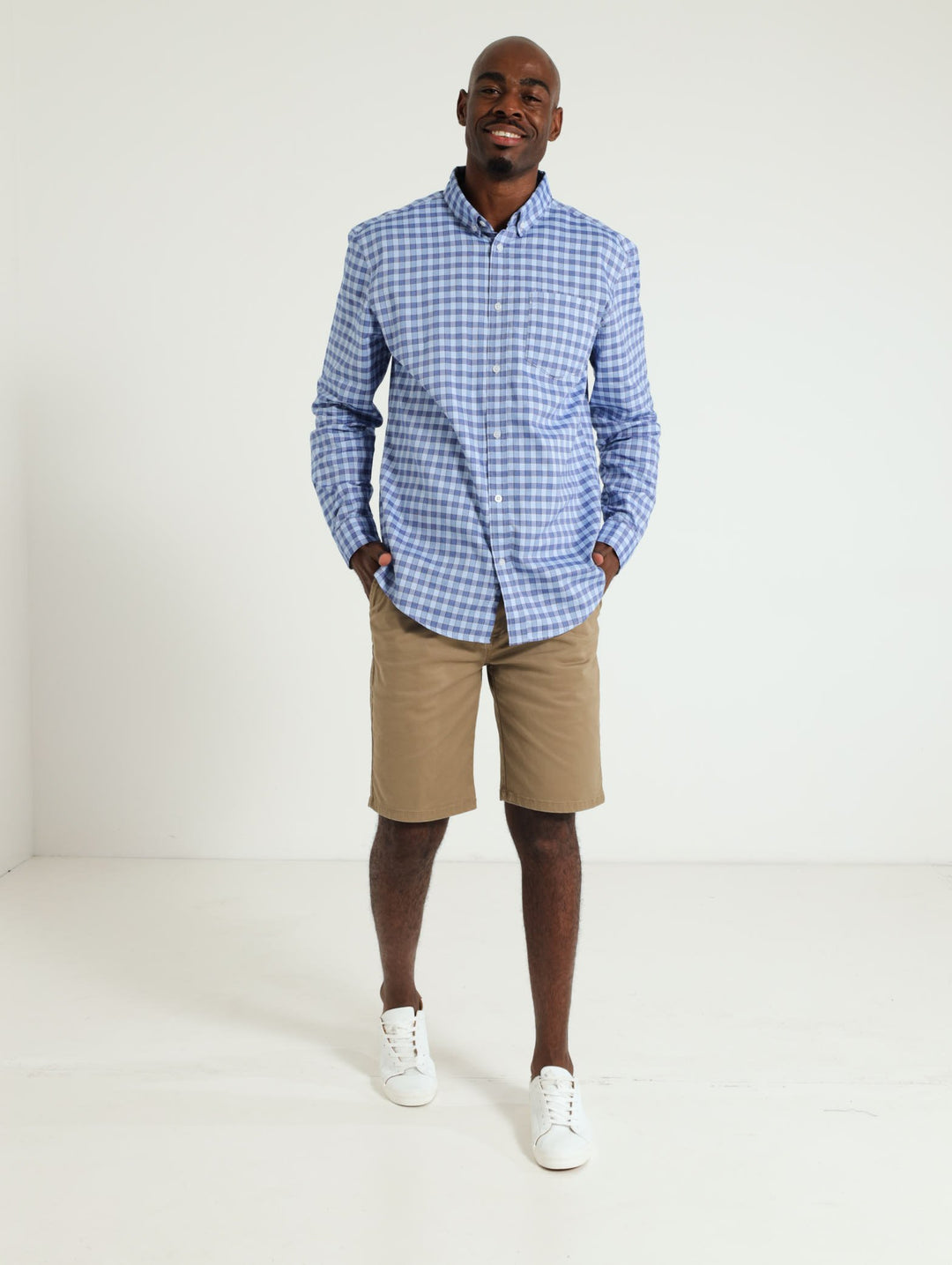 Medium Check Shirt - Blue