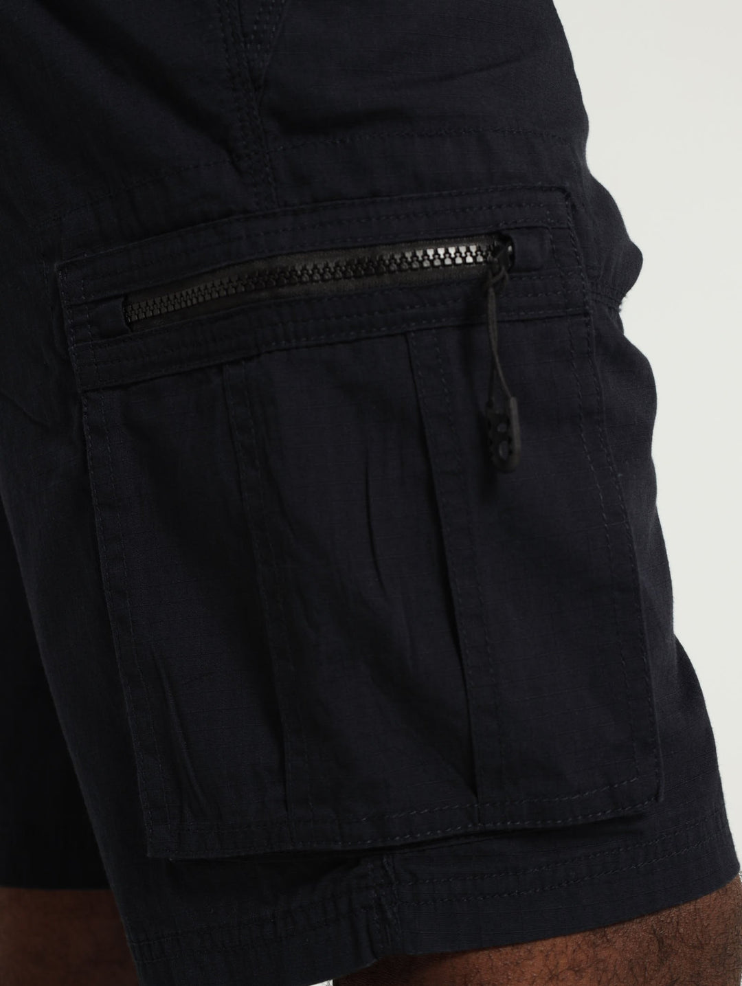 Zip Pocket Cargo Shorts - Navy