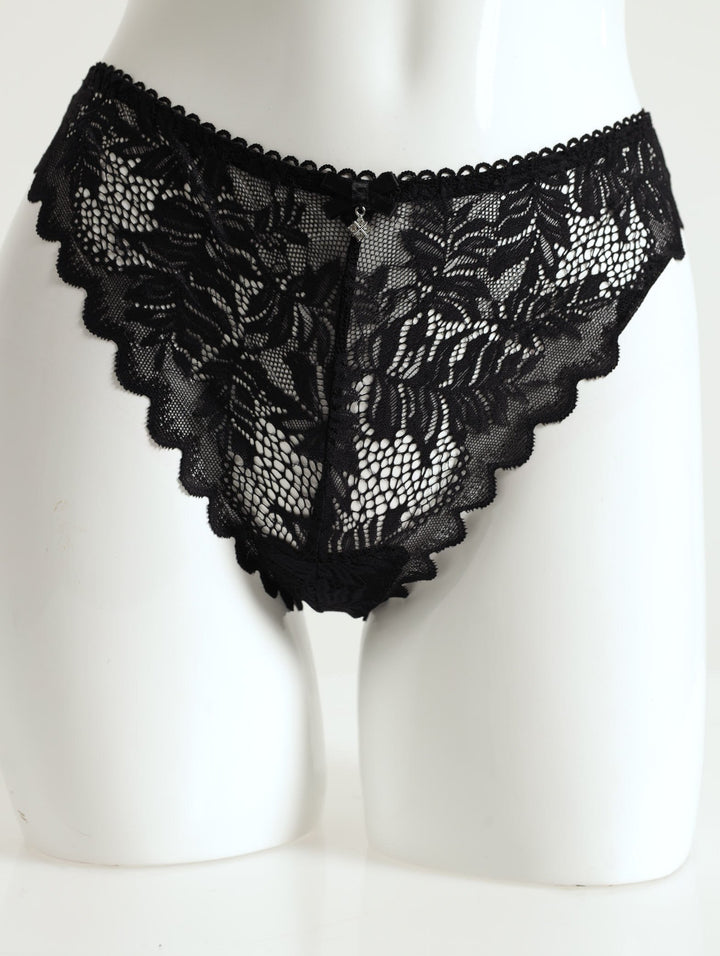 Full Lace Thong - Black