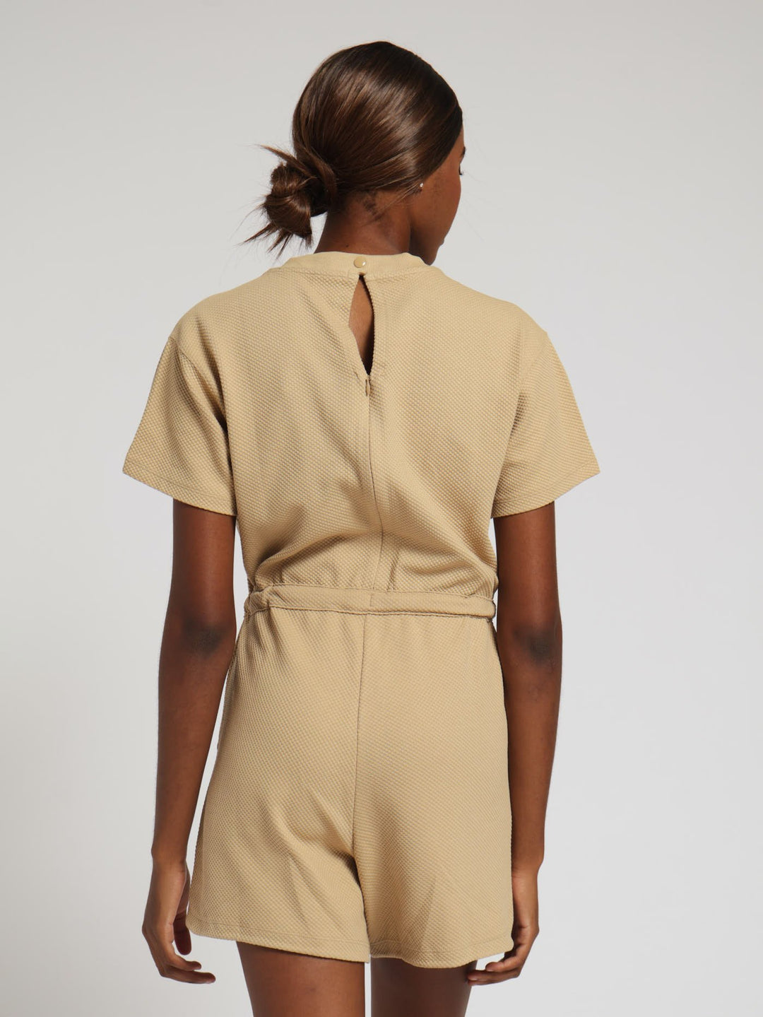 Short Jumpsuit - Tan