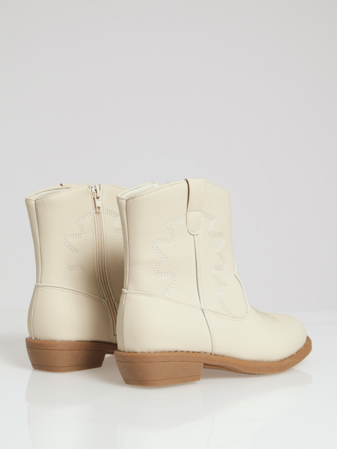 Girls Western Boot - Cream