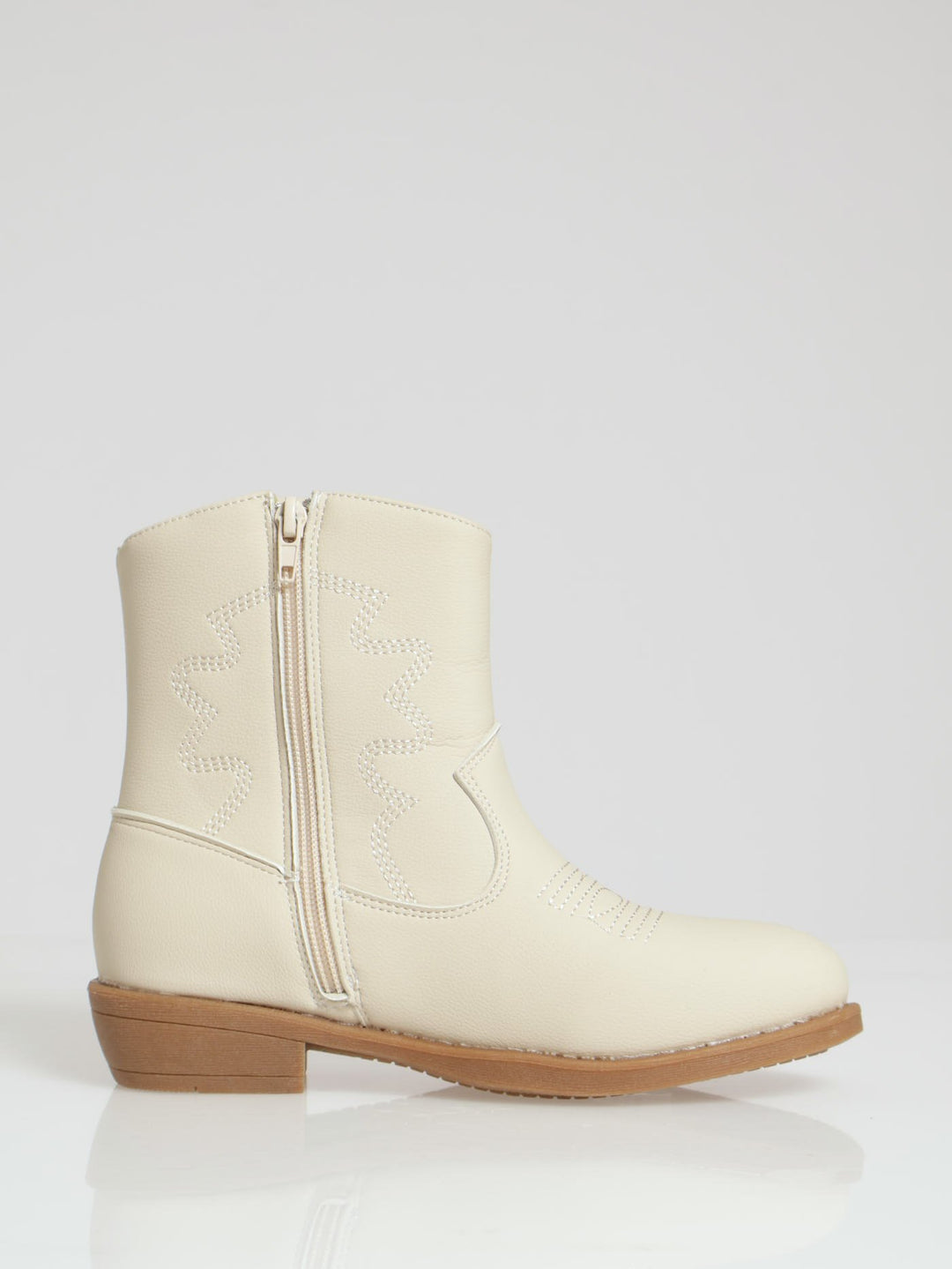 Girls Western Boot - Cream