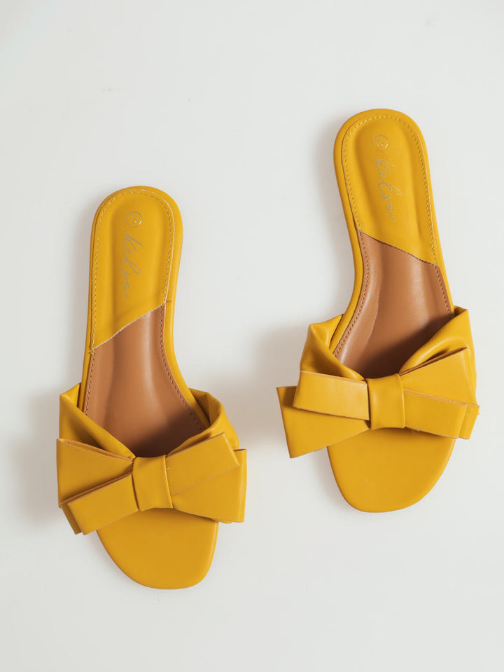 Bow Mule Sandal - Chartreuse