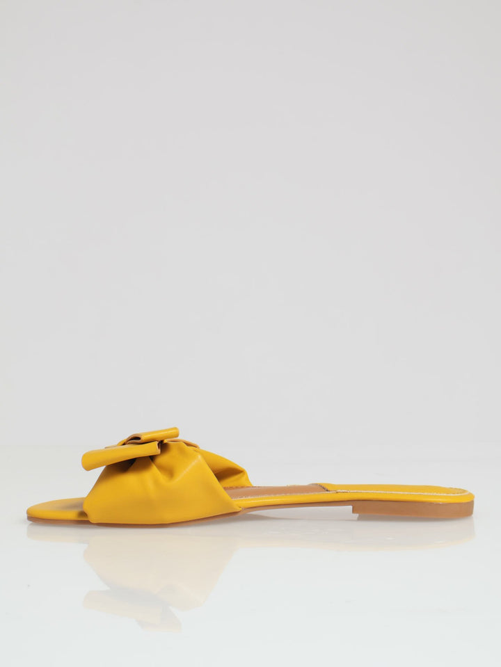 Bow Mule Sandal - Chartreuse