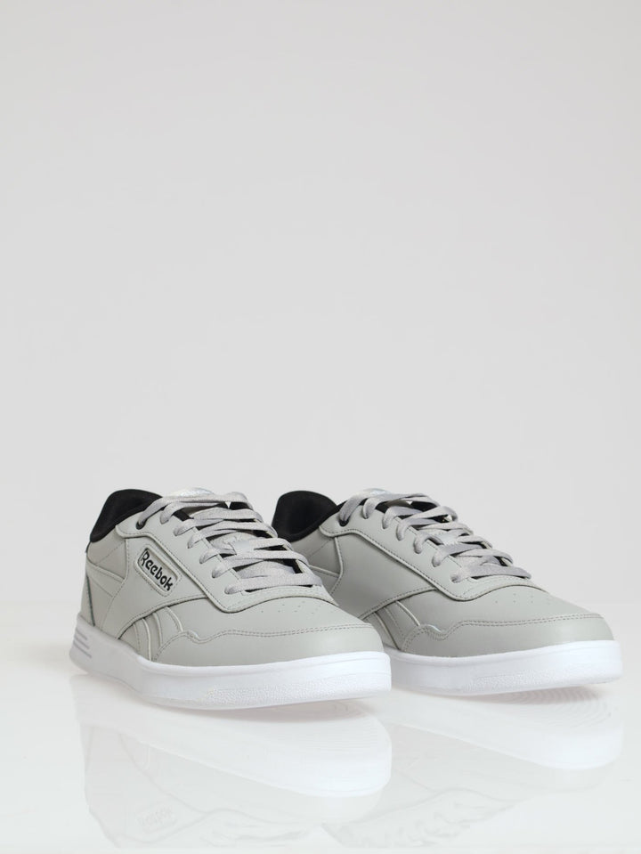 Court Advance Closed Toe Lace Up Sneaker - Grey/White