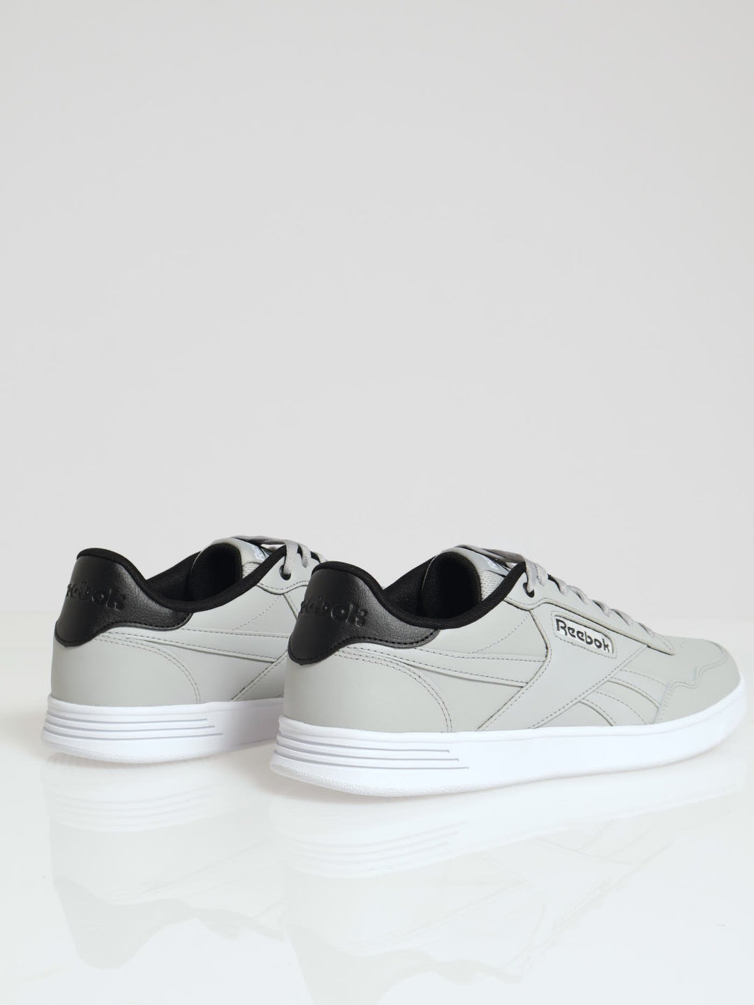 Court Advance Closed Toe Lace Up Sneaker - Grey/White