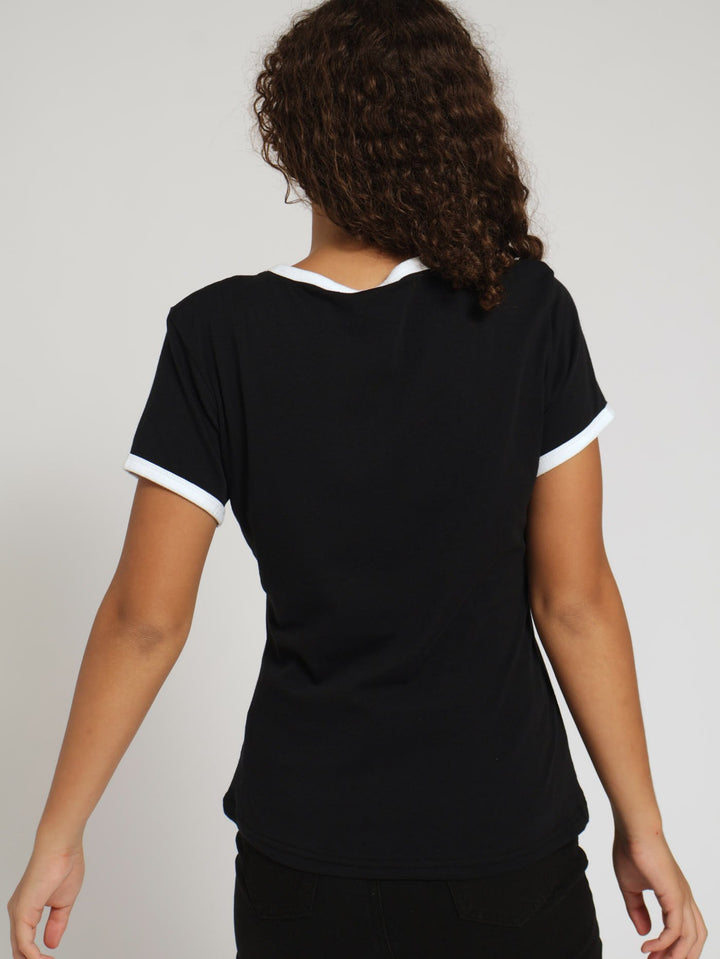 Girls Regular Tee - Black