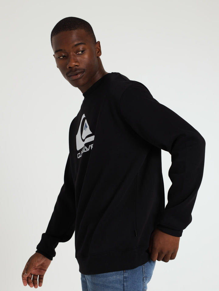 Big Logo Crew Top - Black