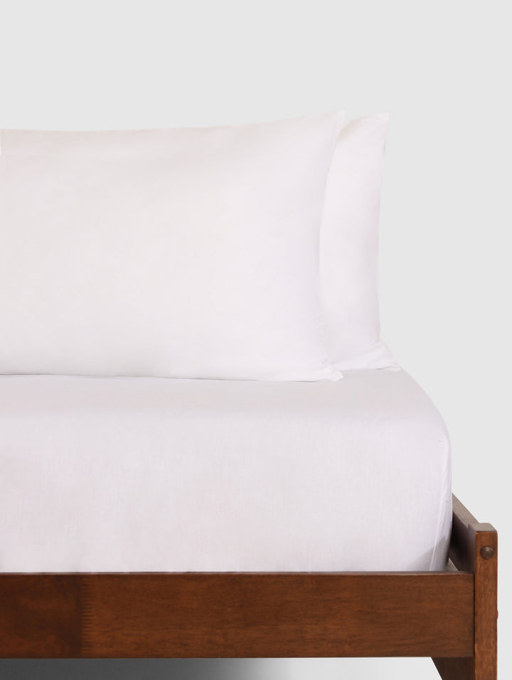 2 Pack 200TC Standard Pillowcases - White