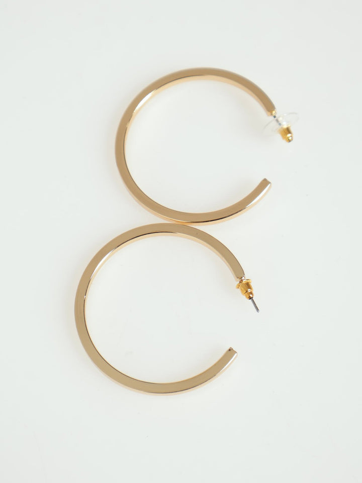 Square Hoop Earrings - Gold