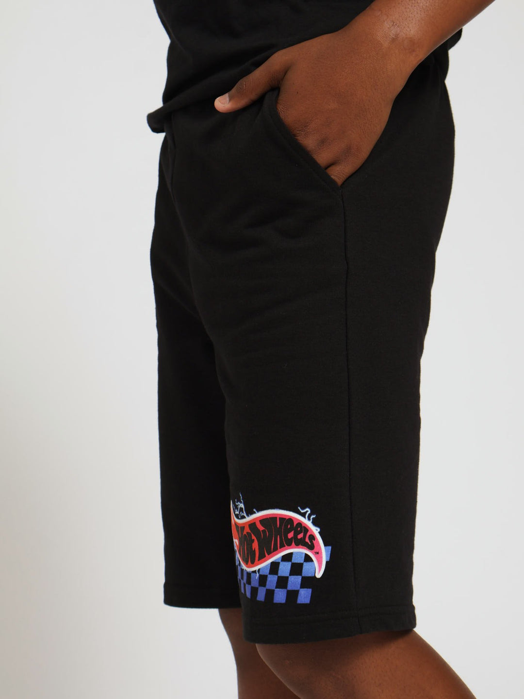 Boys Hot Wheels Fleece Shorts - Black