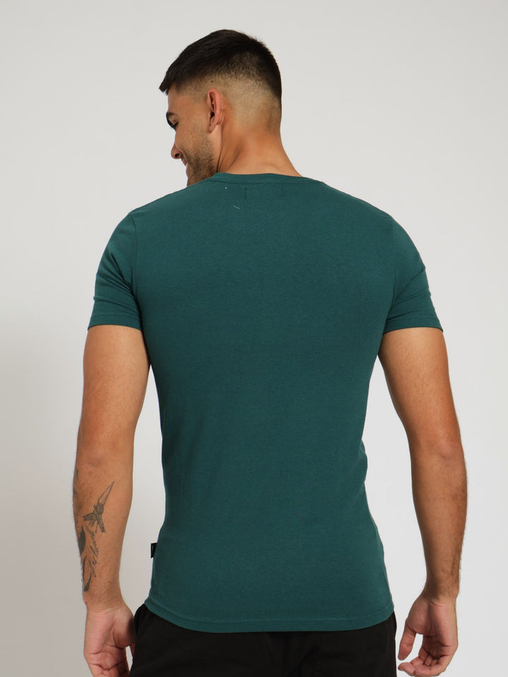 Lycra Slim Fit Tee - Teal