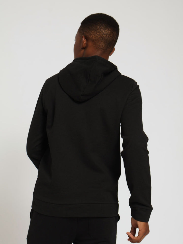 Boys Zip Through Fleece Top - Black