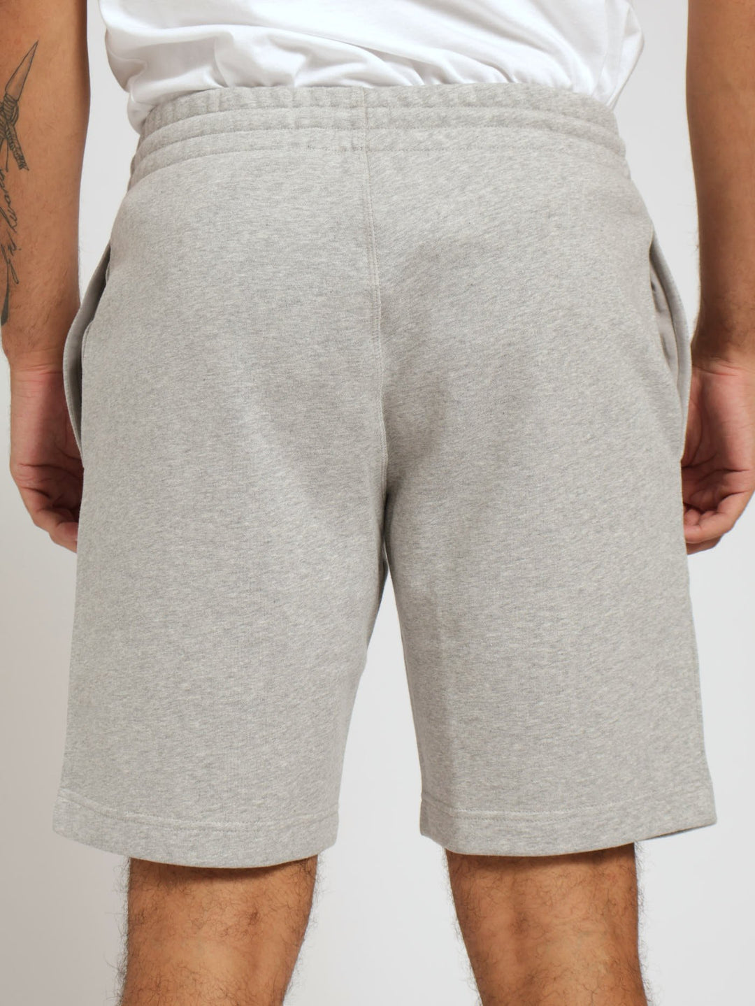 Identity SMall Logo Fleece Shorts - Grey Melange