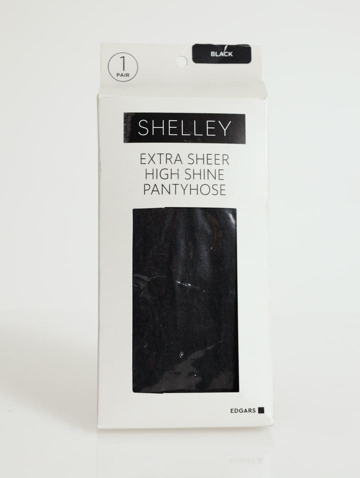 1 Pack Extra Sheer High Shine Hoisery - Black
